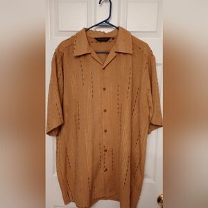 Vintage Bergati Brown Button Down Casual Shirt